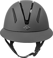 IRH F1 Wide Brim Horse Riding Helmet, Matte Black/Gloss Black Frame, Medium: 6 7/8 to 7 -in slide 2 of 5
