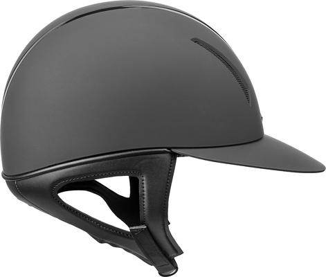 Show full view: IRH F1 Wide Brim Horse Riding Helmet, Matte Black/Gloss Black Frame, X-Large: 7 3/8 to 7 1/2 -in slide 5 of 6
