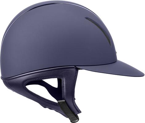 Show full view: IRH F1 Wide Brim Horse Riding Helmet, Matte Navy/Gloss Navy Frame, X-Large: 7 3/8 to 7 1/2 -in slide 5 of 6