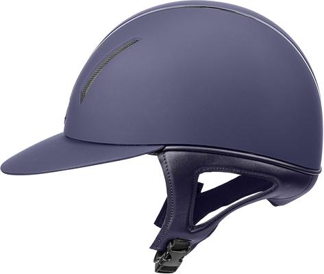 Show full view: IRH F1 Wide Brim Horse Riding Helmet, Matte Navy/Gloss Navy Frame, X-Large: 7 3/8 to 7 1/2 -in slide 4 of 6