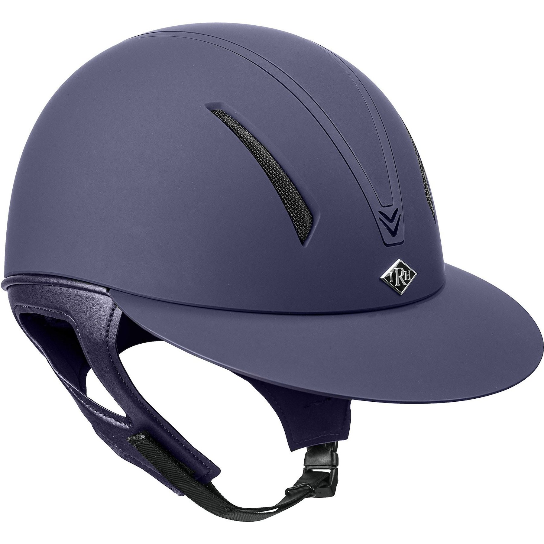 IRH F1 Wide Brim Horse Riding Helmet, Matte Navy/Matte Navy Frame, Medium: 6 7/8 to 7 -in