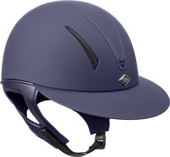 IRH F1 Wide Brim Horse Riding Helmet, Matte Navy/Matte Navy Frame, X-Large: 7 3/8 to 7 1/2 -in