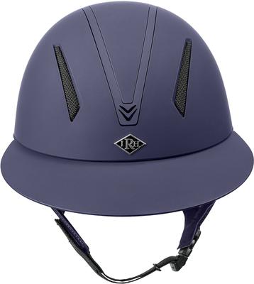 Show full view: IRH F1 Wide Brim Horse Riding Helmet, Matte Navy/Matte Navy Frame, X-Large: 7 3/8 to 7 1/2 -in slide 3 of 6