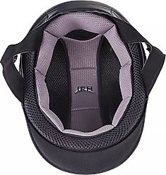 IRH IR4G Black Amara Suede & Gloss Black Vent Riding Helmet, X-Large slide 2 of 2