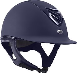 IRH IR4G Matte Navy Finish & Gloss Navy Vent Riding Helmet, Small
