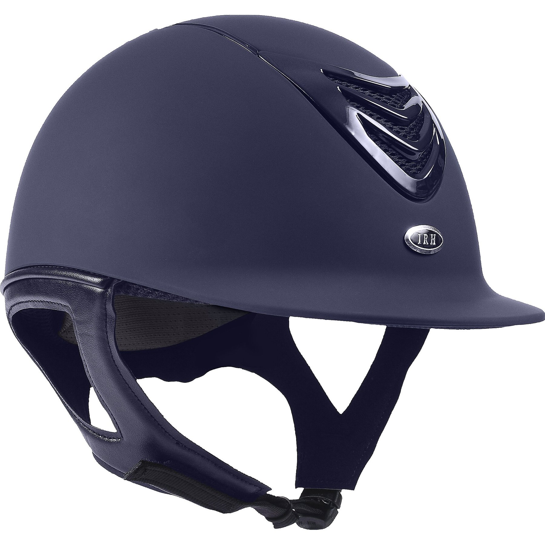 IRH IR4G Matte Navy Finish & Gloss Navy Vent Riding Helmet, X-Large