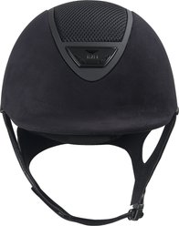IRH XLT Black Amara Suede & Matte Black Frame Riding Helmet, Small slide 2 of 8