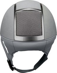 IRH XLT Horse Riding Helmet, Dove Grey Amara Suede/Titanium Frame, Large: 7 1/8 to 7 1/4 -in slide 2 of 2