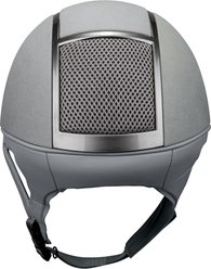 IRH XLT Horse Riding Helmet, Dove Grey Amara Suede/Titanium Frame, X-Large: 7 3/8 to 7 1/2 -in slide 2 of 2