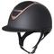 Show in main carousel: IRH XLT Matte Black Finish & Rose Gold Frame Riding Helmet, Medium slide 2 of 3