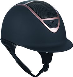 IRH XLT Matte Black Finish & Rose Gold Frame Riding Helmet, X-Large