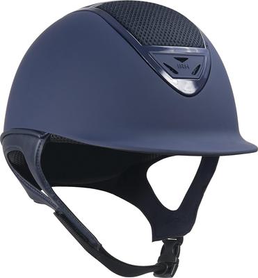 Show full view: IRH XLT Matte Navy Finish & Gloss Navy Frame Riding Helmet, Small slide 2 of 2