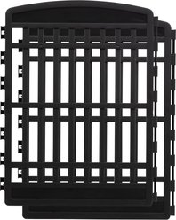 IRIS 2-Panel Add-on Expansion for 8-Panel Foldable Plastic Dog Playpen, 34-in, Black