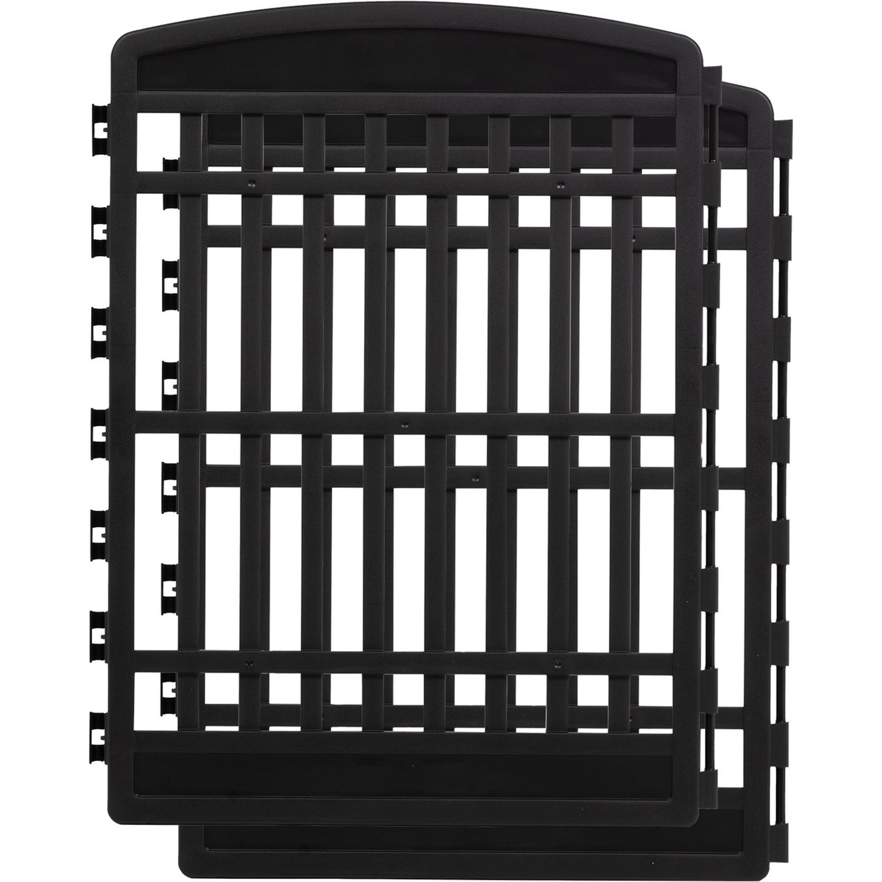 IRIS 2-Panel Add-on Expansion for 8-Panel Foldable Plastic Dog Playpen, 34-in, Black