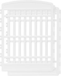 IRIS 2-Panel Add-on Expansion for 8-Panel Foldable Plastic Dog Playpen, 34-in, White
