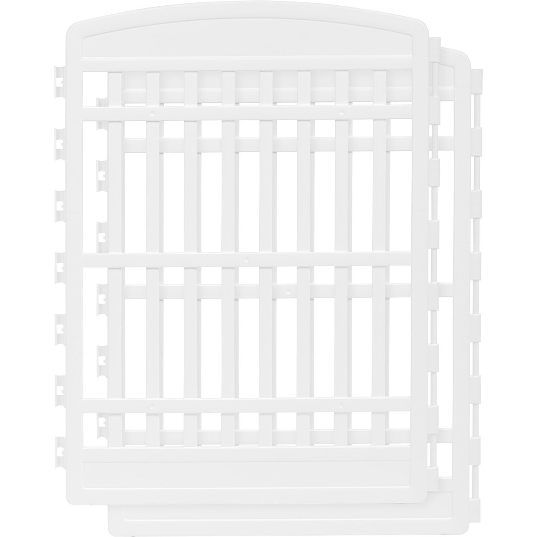 IRIS 2-Panel Add-on Expansion for 8-Panel Foldable Plastic Dog Playpen, 34-in, White