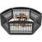 Show in main carousel: IRIS 6-Panel Dog Exercise Playpen, Black, 24-in slide 1 of 11