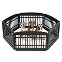 IRIS 6-Panel Dog Exercise Playpen, Black, 24-in