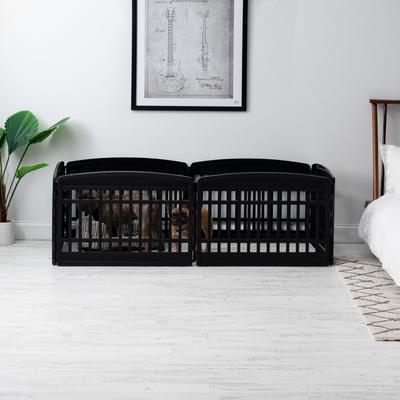 Show full view: IRIS 6-Panel Dog Exercise Playpen, Black, 24-in slide 6 of 11