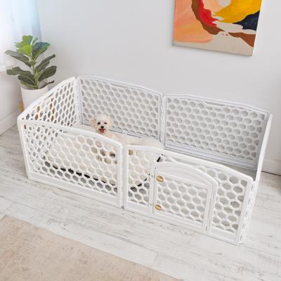 IRIS Dog Exercise Playpen, White