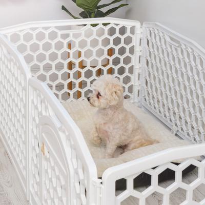 IRIS Dog Exercise Playpen, White
