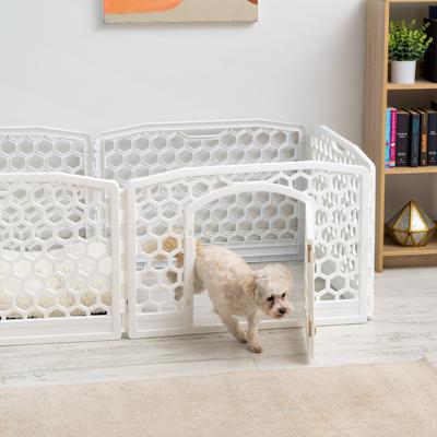 IRIS Dog Exercise Playpen, White