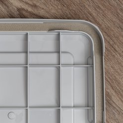 IRIS Airtight Dog & Cat Food Container with Scoop, 30-lb, Gray slide 2 of 9