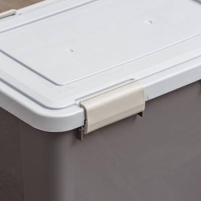 Show full view: IRIS Airtight Dog & Cat Food Container with Scoop, 30-lb, Gray slide 9 of 10