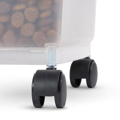 Show full view: IRIS WeatherPro Airtight Dog, Cat & Bird Food Storage Container, Navy, 37.5-lb slide 8 of 11