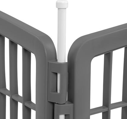 Show full view: IRIS 2-Panel Add-on Expansion for 34" 8-Panel Plastic Dog Playpen, 34-in, Gray slide 3 of 5