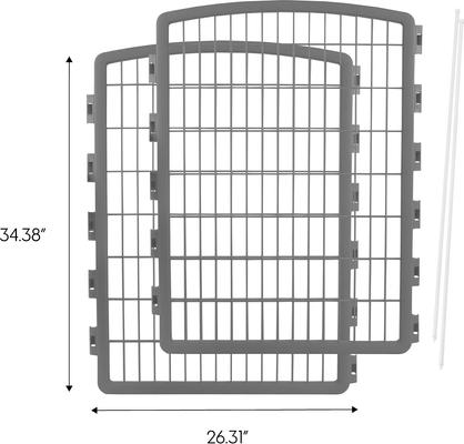 Show full view: IRIS 2-Panel Add-on Expansion for 34" 8-Panel Plastic Dog Playpen, 34-in, Gray slide 5 of 5