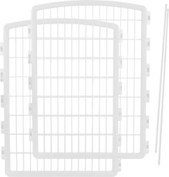 IRIS 2-Panel Add-on Expansion for 34" 8-Panel Plastic Dog Playpen, 34-in, White