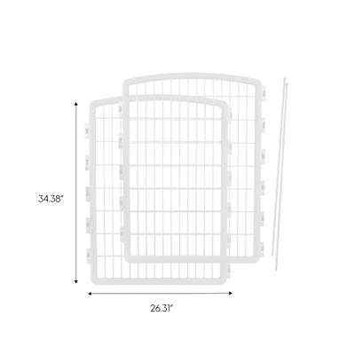 Show full view: IRIS 2-Panel Add-on Expansion for 34" 8-Panel Plastic Dog Playpen, 34-in, White slide 2 of 7