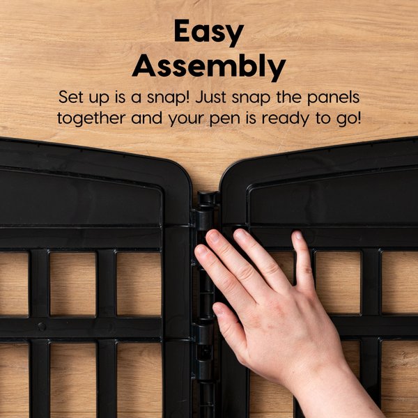 IRIS 2-Panel Add-On Expansion Kit for Exercise Playpen with Door, 24-in