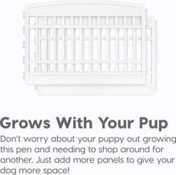 IRIS 2-Panel Add-On Expansion Kit for Exercise Playpen with Door, 24-in, White slide 2 of 8