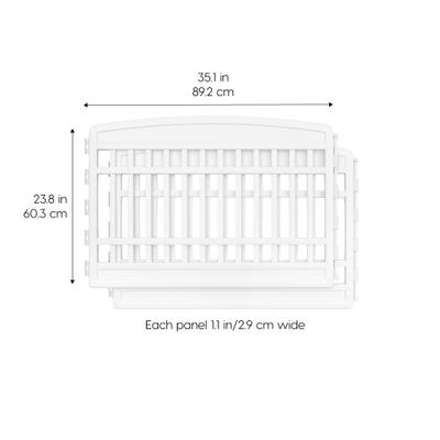 Show full view: IRIS 2-Panel Add-On Expansion Kit for Exercise Playpen with Door, 24-in, White slide 5 of 9