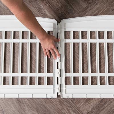 Show full view: IRIS 2-Panel Add-On Expansion Kit for Exercise Playpen with Door, 24-in, White slide 7 of 9