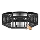 IRIS 4-6 Panel Dog Exercise Playpen with Door, 24-in, Black, 6-panel