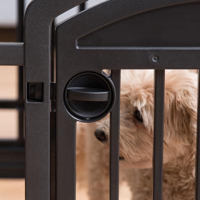 Show full view: IRIS 4-6 Panel Dog Exercise Playpen with Door, 24-in, Black, 6-panel slide 8 of 11