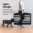 Show in main carousel: IRIS 4-6 Panel Dog Exercise Playpen with Door, 24-in, Black, 6-panel slide 6 of 11