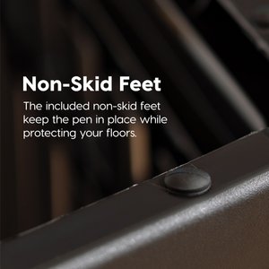 IRIS 4-6 Panel Dog Exercise Playpen with Door, 24-in, Black, 6-panel