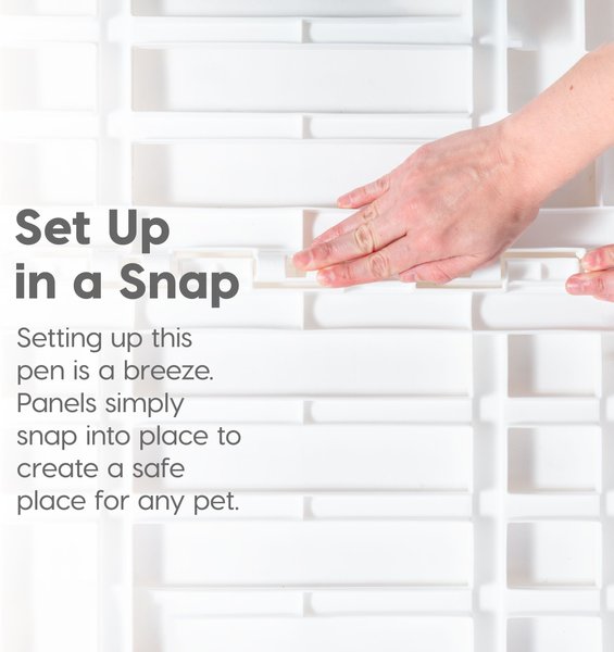 IRIS USA 4-6 Panel Dog Exercise Playpen with Door, 24-in