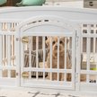 Show in main carousel: IRIS 4-6 Panel Dog Exercise Playpen with Door, 24-in, White, 6-panel slide 7 of 11