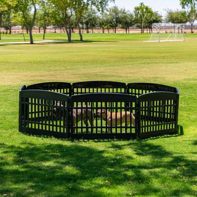 Show full view: IRIS 4-8-Panel Dog Exercise Playpen, Black, 8 Panel, 24-in slide 6 of 11