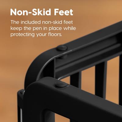 Show full view: IRIS 4-8 Panel Dog Exercise Playpen with Door, 24-in, Black slide 5 of 10