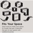 Show in main carousel: IRIS 4-8 Panel Dog Exercise Playpen with Door, 24-in, Dark Gray slide 9 of 11