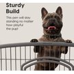 Show in main carousel: IRIS 4-8 Panel Dog Exercise Playpen with Door, 24-in, Dark Gray slide 4 of 11