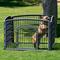 Show in main carousel: IRIS 4-8 Panel Dog Exercise Playpen with Door, 24-in, Dark Gray slide 7 of 11