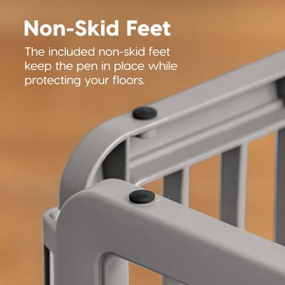 Show full view: IRIS 4-8 Panel Dog Exercise Playpen with Door, 24-in, Light Gray slide 4 of 11