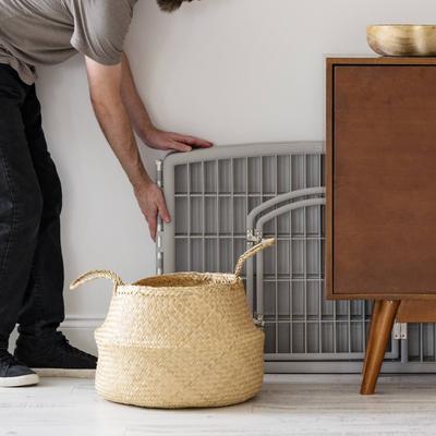 Show full view: IRIS 4-8 Panel Dog Exercise Playpen with Door, 24-in, Light Gray slide 6 of 11